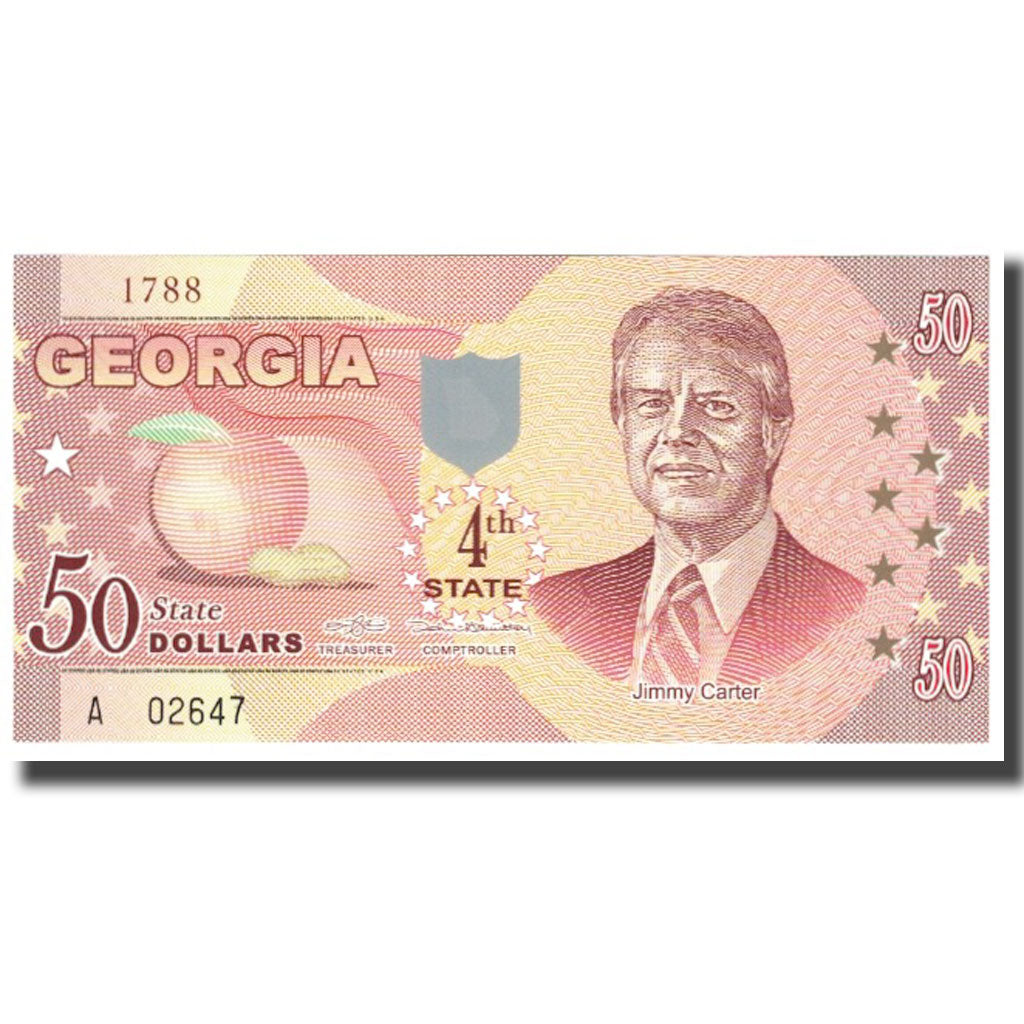 Banconote, Stati Uniti, 50 Dollars, Georgia, FDS