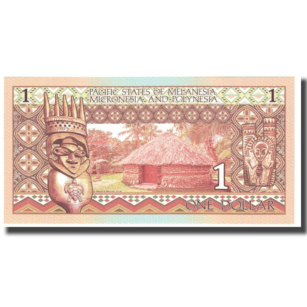 Banknote, United States, 1 Dollar, 2018, PACIFIC STATES OF MELANESIA MICRONESIA