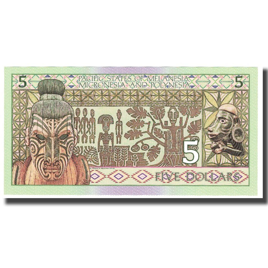 Banknote, United States, 5 Dollars, 2018, PACIFIC STATES OF MELANESIA MICRONESIA