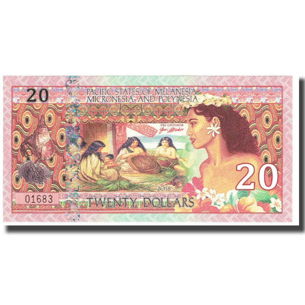 Banknote, United States, 20 Dollars, 2018, PACIFIC STATES OF MELANESIA