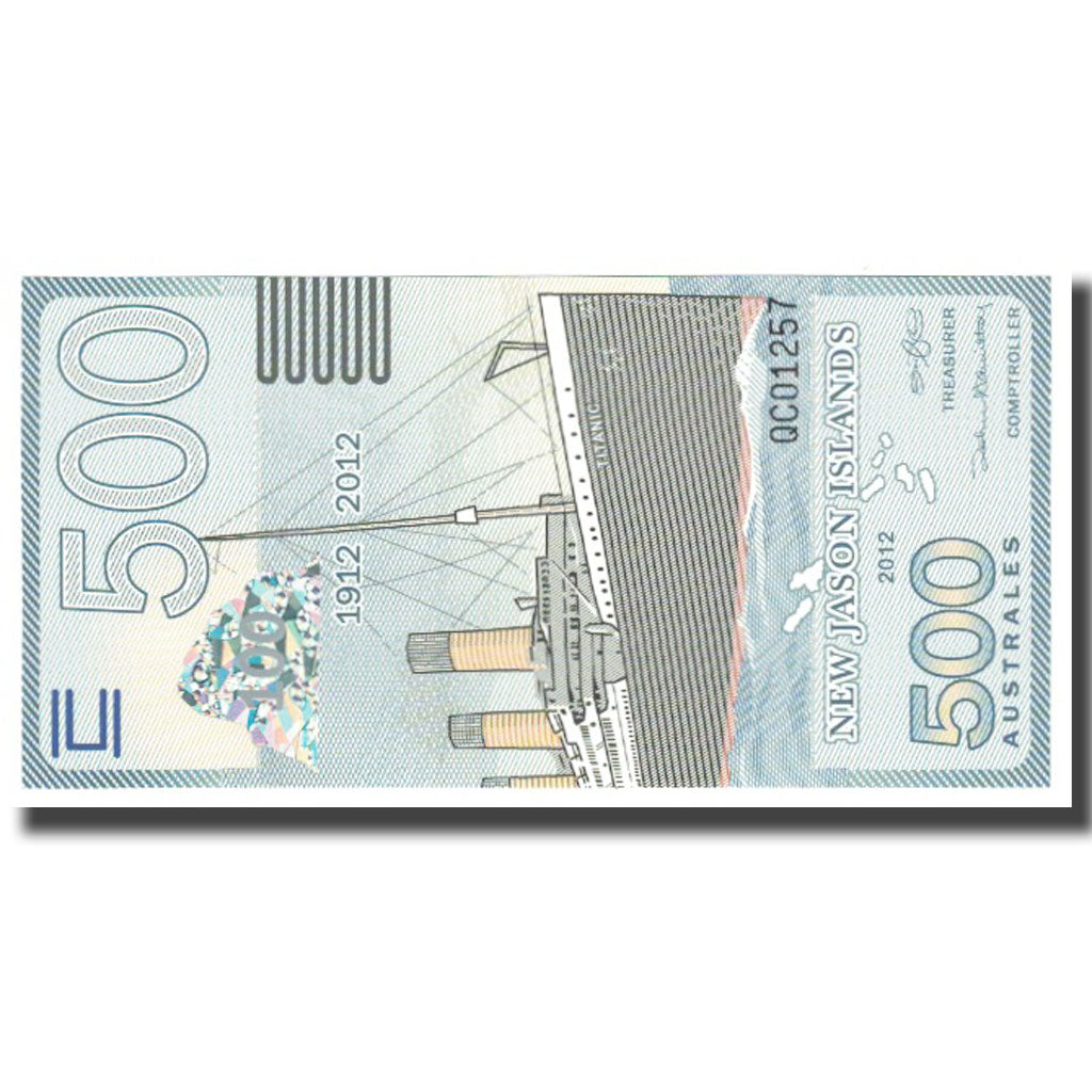 Banknote, United Kingdom , 500 Australes, 2012, NEW JASON ISLAND, UNC(65-70)