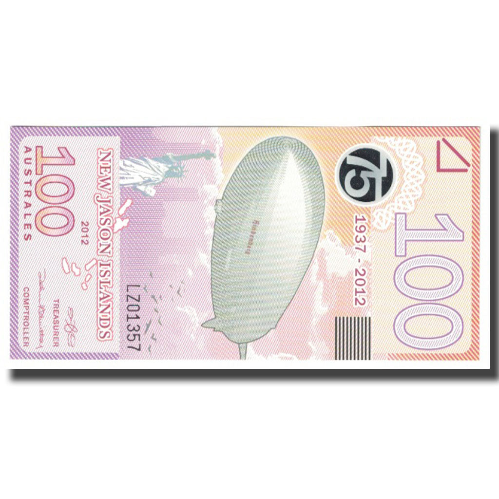 Billet, United Kingdom , 100 Australes, 2012, NEW JASON ISLAND, NEUF