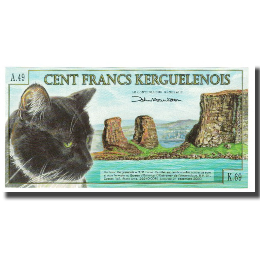 France, 100 Francs, 2012, 2012-06-01, ARCHIPEL DES KERGUELEN, UNC(65-70)