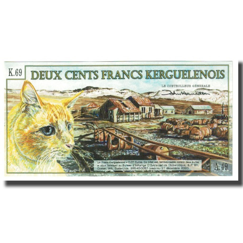 France, 200 Francs, 2012, 2012-01-02, ARCHIPEL DES KERGUELEN, UNC(65-70)