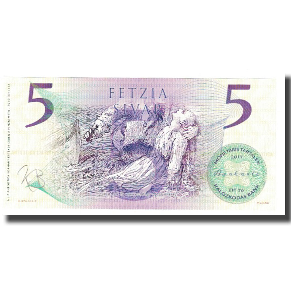 Banknote, Hungary, Tourist Banknote, 2017, 5 SILVAR, UNC(65-70)