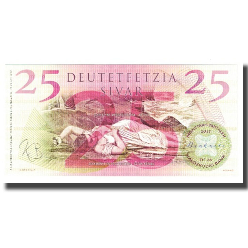 Banknote, Hungary, Tourist Banknote, 2017, 25 SILVAR, UNC(65-70)