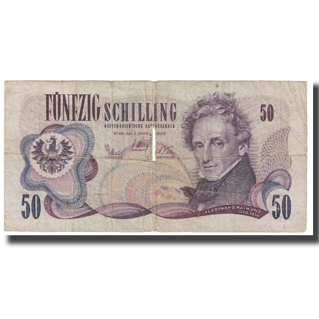 Banknote, Austria, 50 Schilling, 1970, 1970-01-02, KM:143a, VF(20-25)