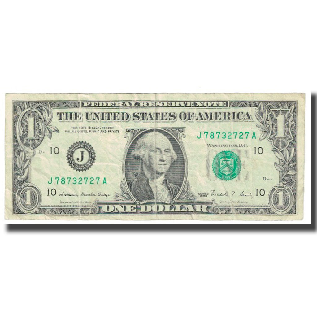 Banknote, United States, One Dollar, 1988, EF(40-45)
