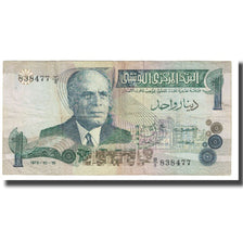 Banknote, Tunisia, 1 Dinar, 1973, 1973-10-15, KM:70, EF(40-45)