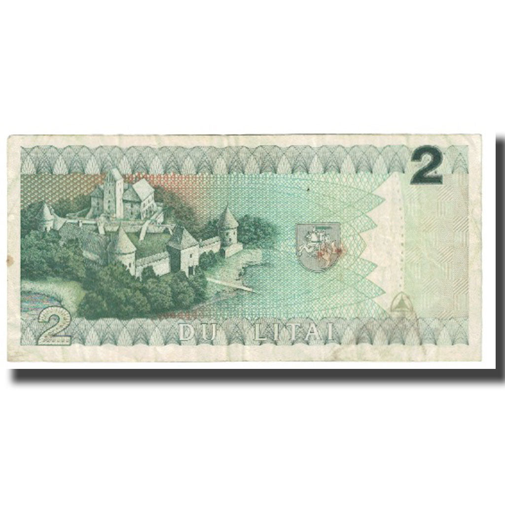 Banknote, Lithuania, 2 Litai, 1993, KM:54a, EF(40-45)