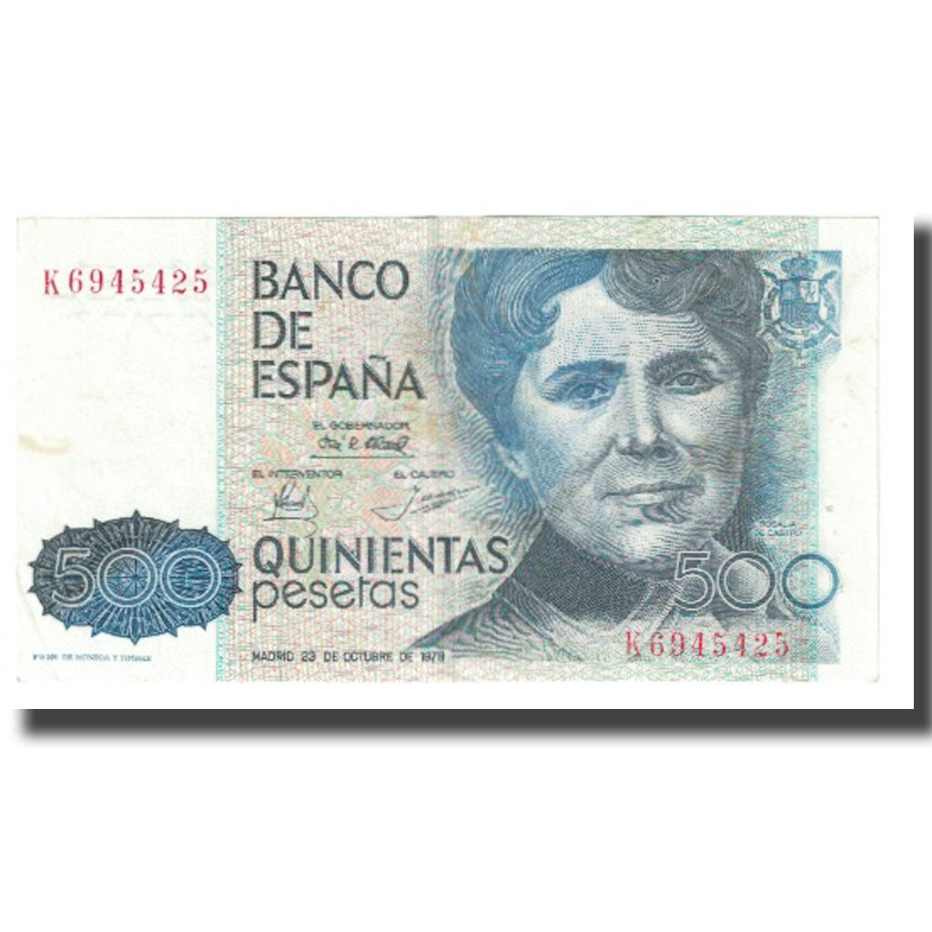 Billete, 500 Pesetas, 1979, España, 1979-10-23, KM:157, MBC
