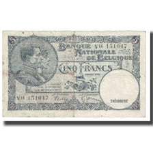 Geldschein, Belgien, 5 Francs, 1938, 1938-03-10, KM:108a, SS