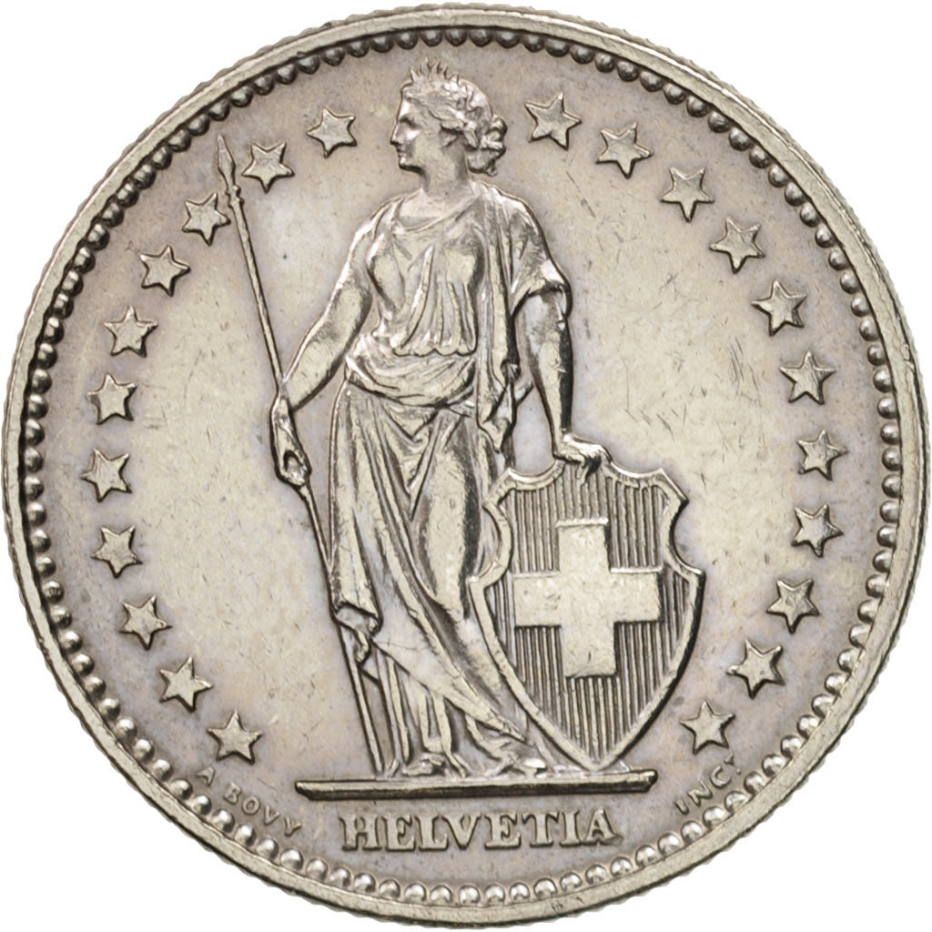 Coin, Switzerland, 2 Francs, 1969, Bern, EF(40-45), Copper-nickel, KM:21a.1