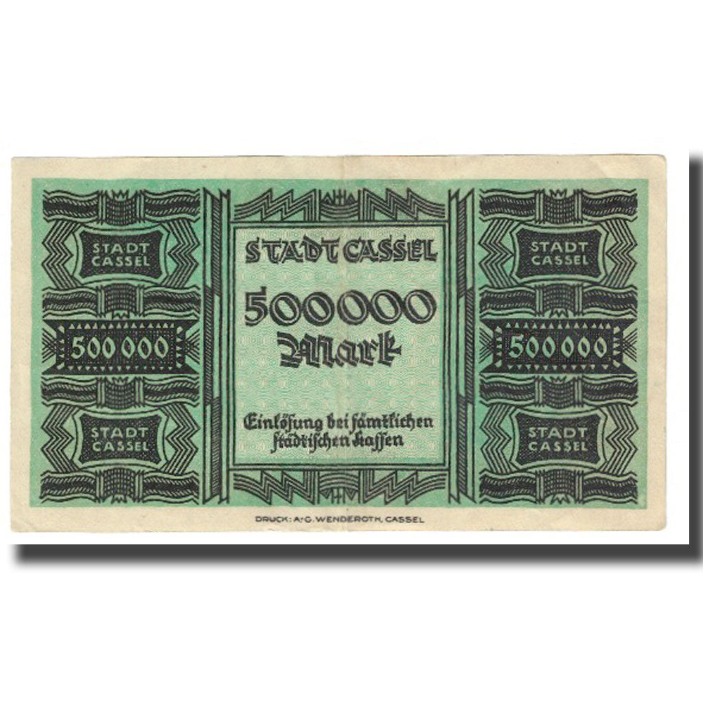 Banknote, Germany, 500000 Mark, personnage, 1923, 1923-08-20, Cassel Stadt