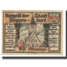 Banknote, Germany, 25 Pfennig, château, DEGGENDORF, UNC(65-70), Mehl:D8.2A