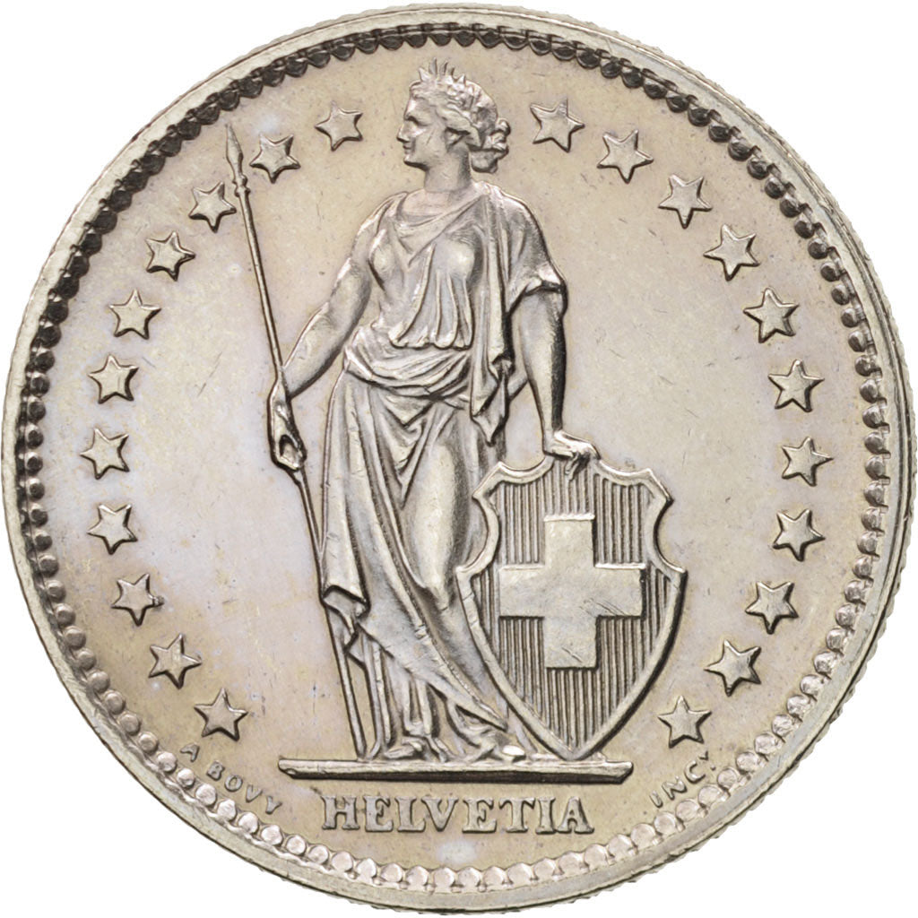 Switzerland, 2 Francs, 1974, Bern, AU(50-53), Copper-nickel, KM:21a.1