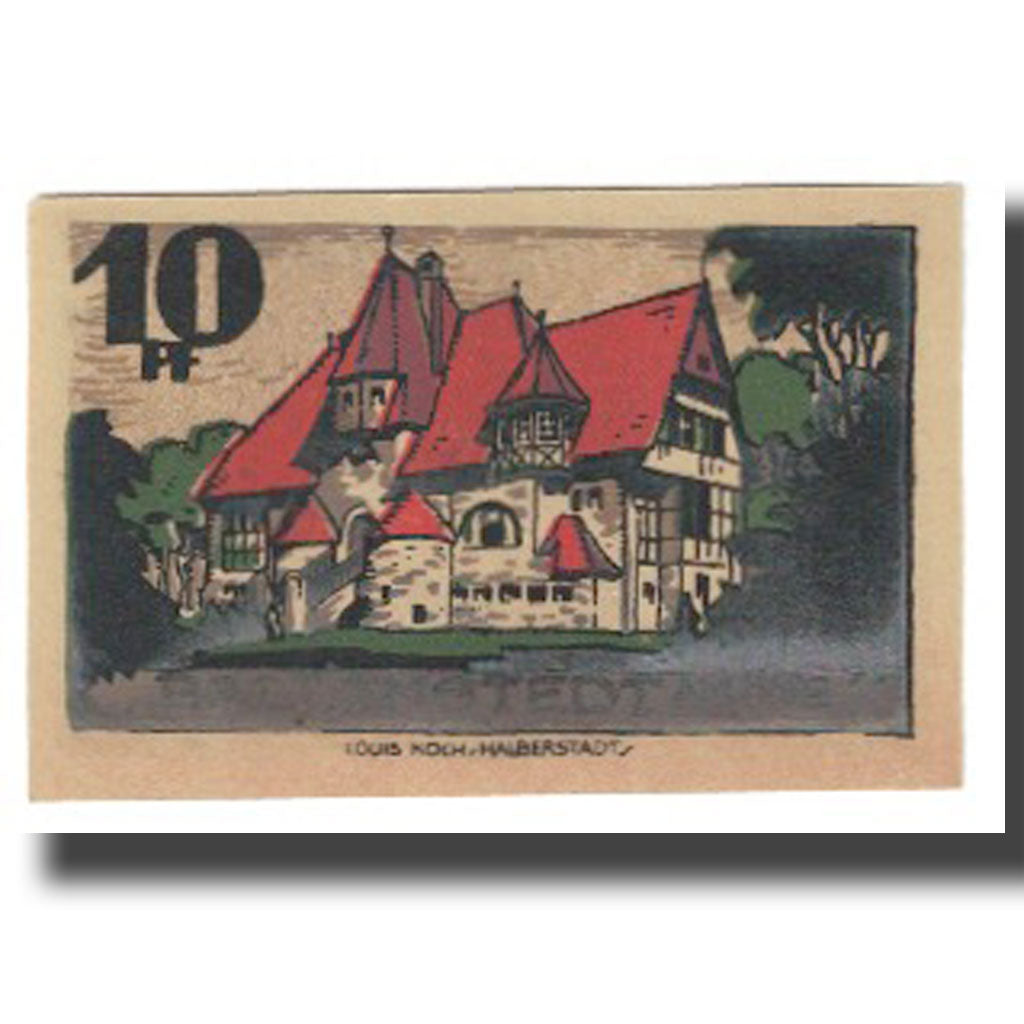 Banknote, Germany, Ballenstedt, 10 Pfennig, Maison, 1921, 1921-03-22