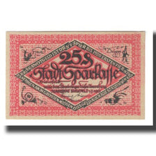 Banknote, Germany, Bielefeld, 25 Pfennig, personnage, 1917, 1917-07-01