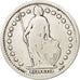 Switzerland, Franc, 1887, Bern, VF(20-25), Silver, KM:24