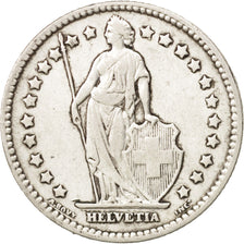 Svizzera, Franc, 1908, Bern, MB+, Argento, KM:24