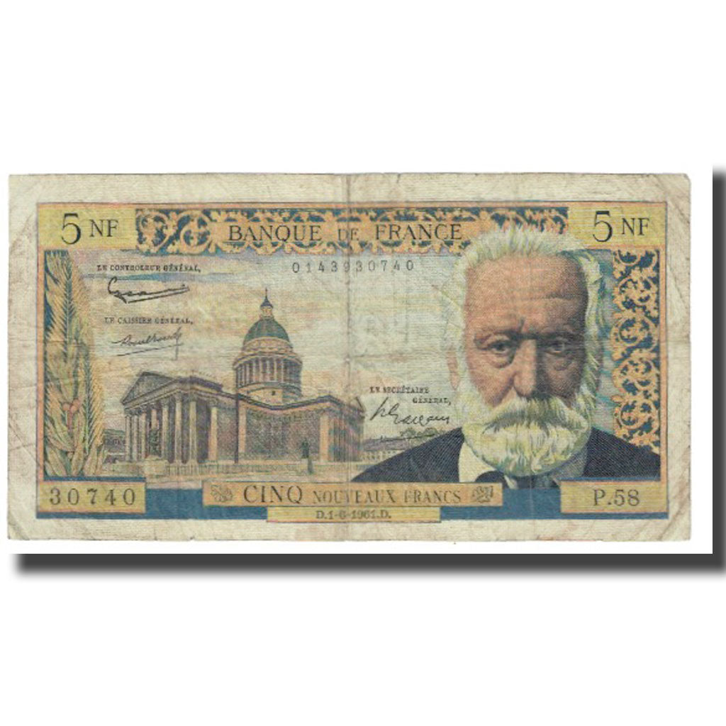 Frankreich, 5 Nouveaux Francs, 1961, G.Gouin D'Ambrières-P.Gargam-R.Tondu