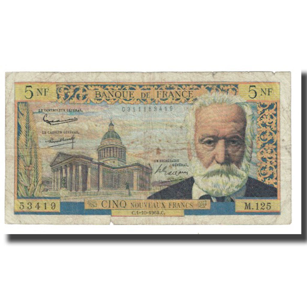 Francia, 5 Nouveaux Francs, 1964, G.Gouin D'Ambrières-P.Gargam-R.Tondu