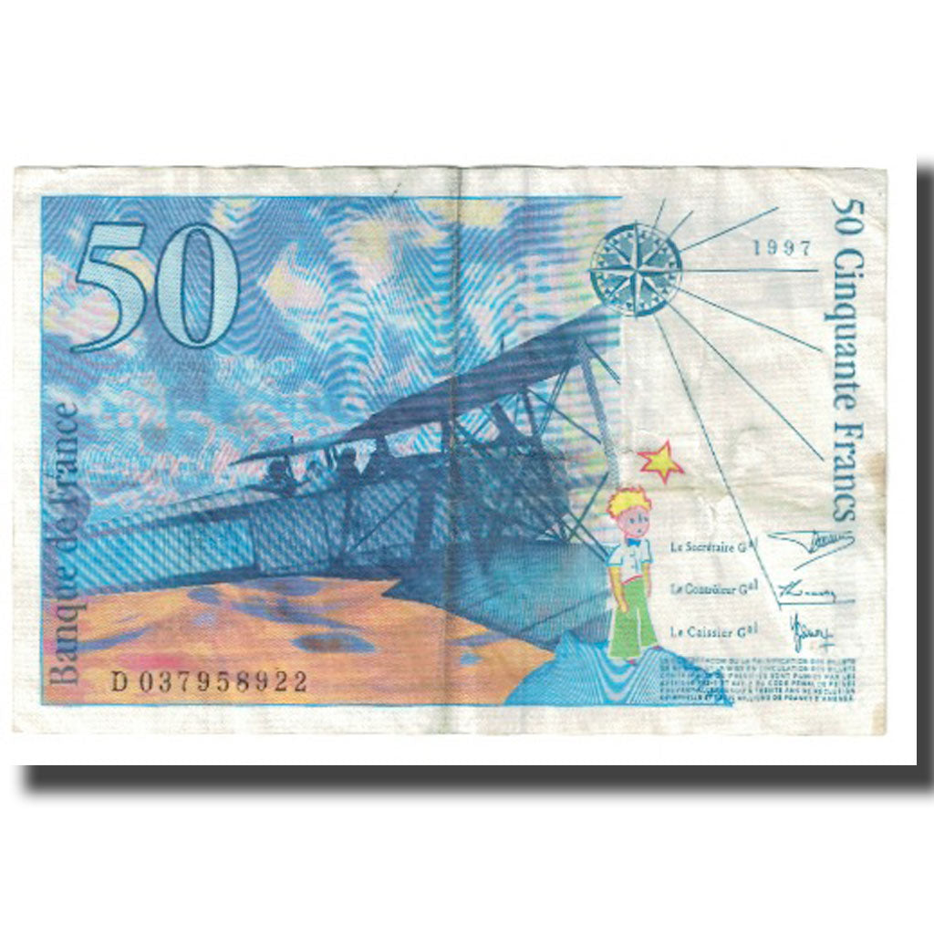 Francia, 50 Francs, 1997, D.Bruneel-J.Bonnardin-Y.Barroux, BB, Fayette:73.04