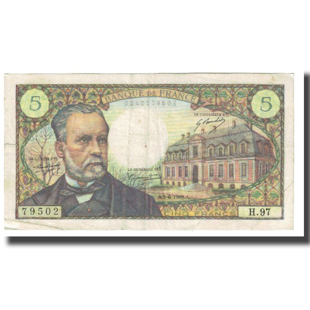 Frankrijk, 5 Francs, 1969, R.Tondu-P.Gargam-H.Morant, 1969-06-05, TB+