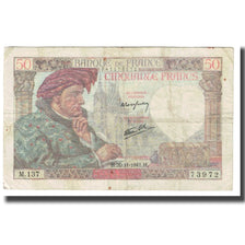 Frankreich, 50 Francs, 1941, P. Rousseau and R. Favre-Gilly, 1941-11-20, S+