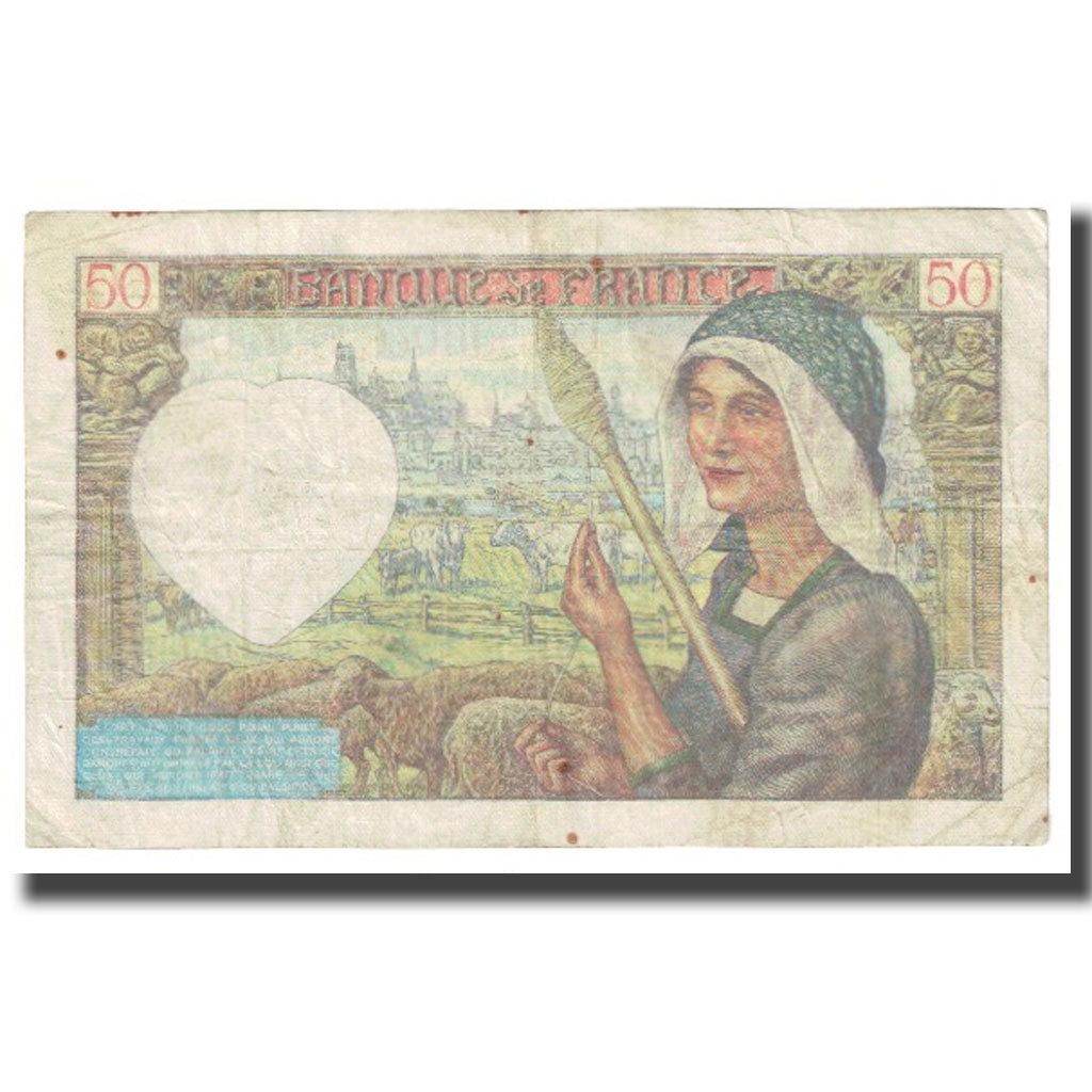 Frankreich, 50 Francs, 1941, P. Rousseau and R. Favre-Gilly, 1941-11-20, S+