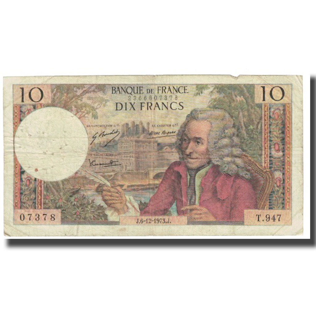 Francia, 10 Francs, 1973, morant bouchet vergnes, 1973-12-06, BC, Fayette:62.65