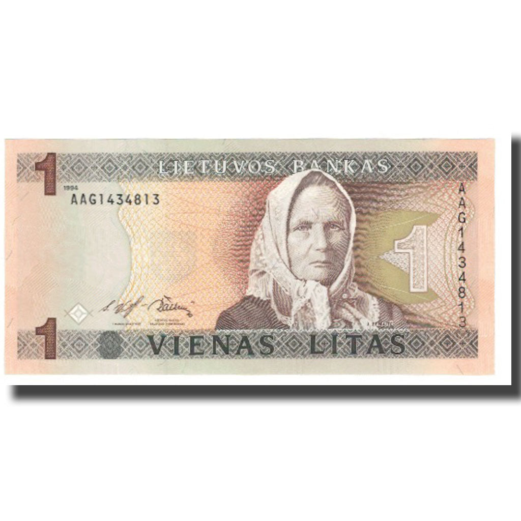 Banknot, Litwa, 1 Litas, 1994, KM:53a, UNC(65-70)