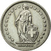 Coin, Switzerland, Franc, 1971, Bern, EF(40-45), Copper-nickel, KM:24a.1