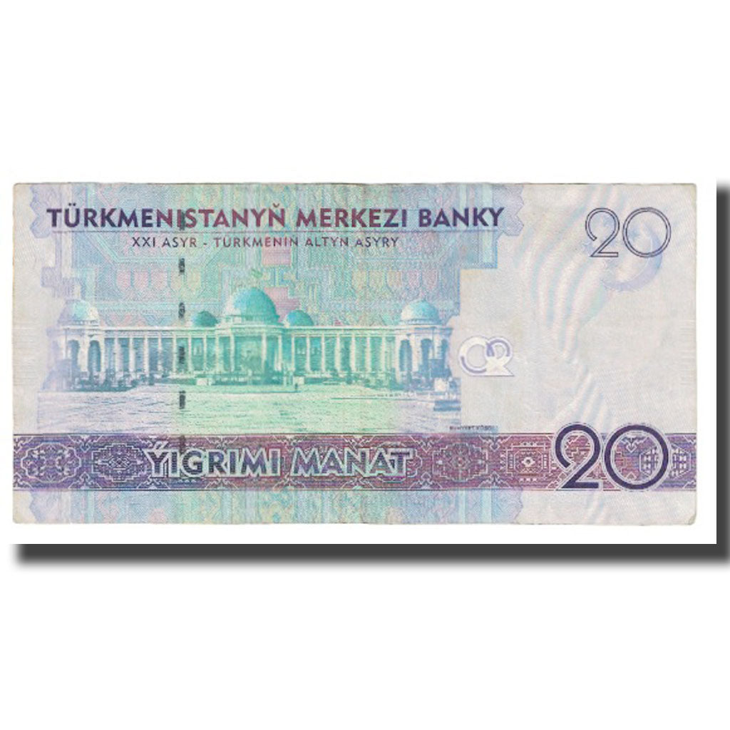 Banknote, Turkmanistan, 20 Manat, 2009, KM:25a, EF(40-45)