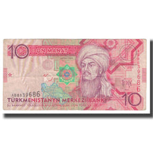 Banknote, Turkmanistan, 10 Manat, 2009, KM:24b, EF(40-45)