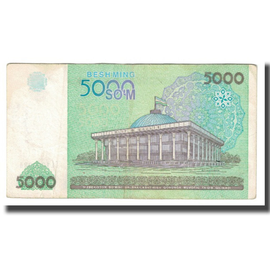 Banknot, Uzbekistan, 5000 Sum, 2013, VF(20-25)