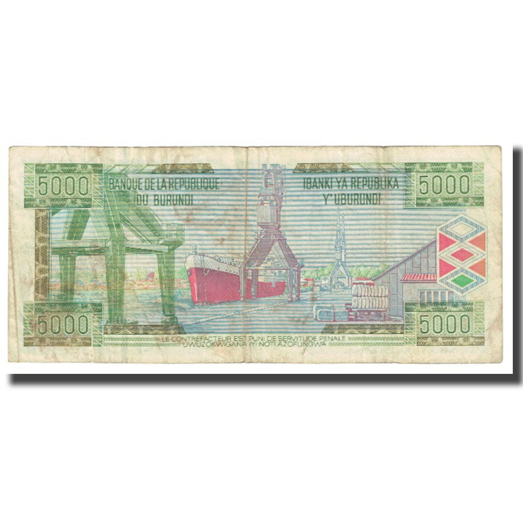 Banknote, Burundi, 5000 Francs, 1999, 1999-02-05, KM:42c, VF(20-25)