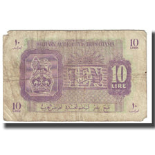 Banknot, Libia, 10 Lire, KM:M4a, VF(20-25)