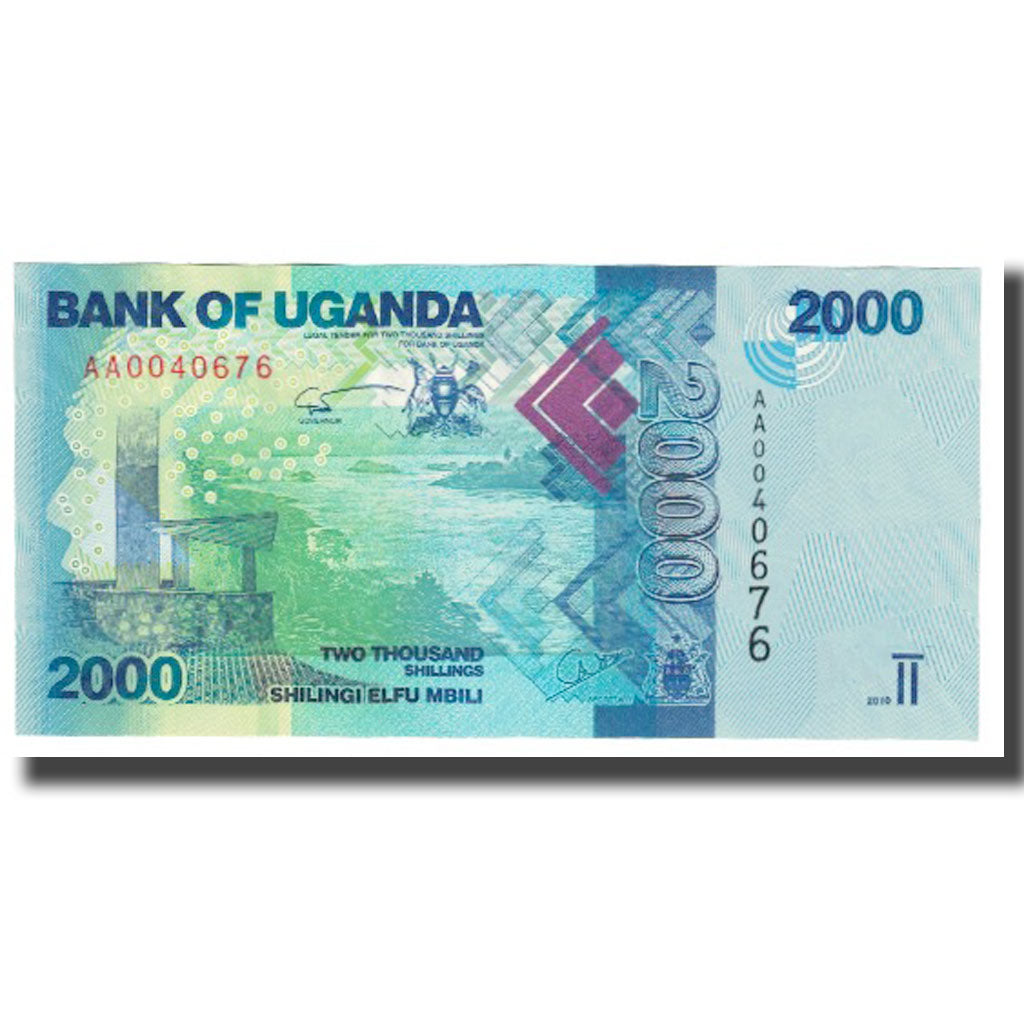 Banknot, Uganda, 2000 Shillings, 2010, KM:50, UNC(65-70)
