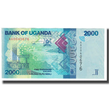 Banknot, Uganda, 2000 Shillings, 2010, KM:50, UNC(65-70)