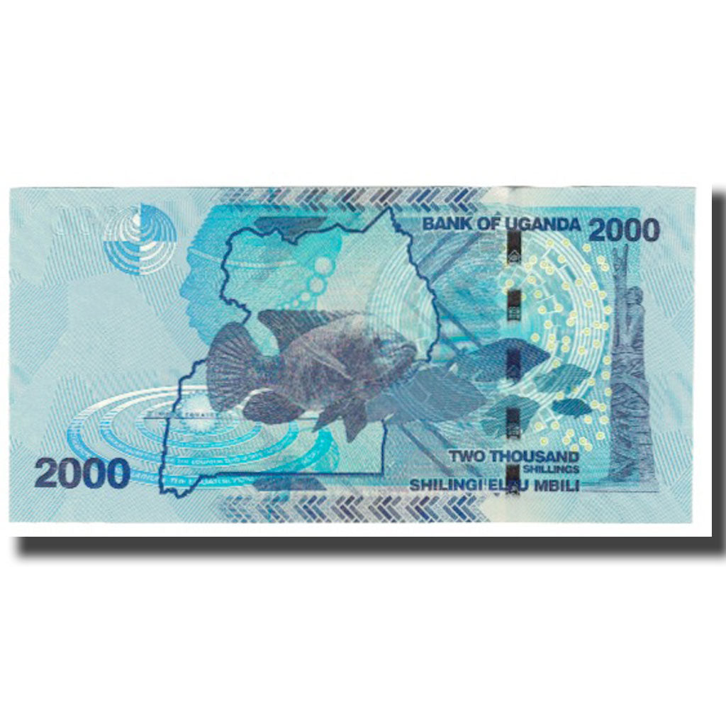 Banknot, Uganda, 2000 Shillings, 2010, KM:50, UNC(65-70)