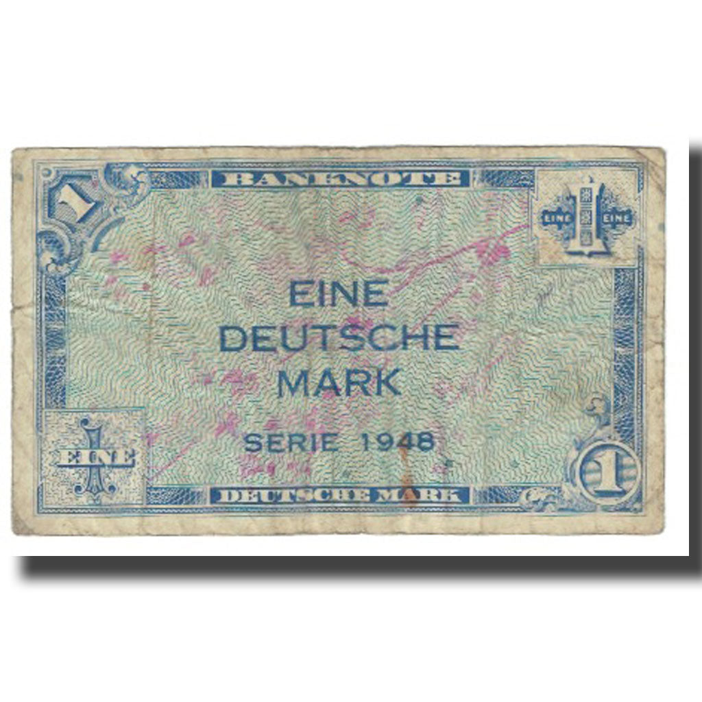 Banknote, GERMANY - FEDERAL REPUBLIC, 1 Deutsche Mark, 1948, KM:2a, VF(20-25)