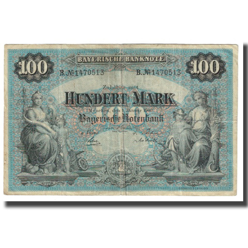 Banconote, Stati tedeschi, 100 Mark, 1900, 1900-01-01, KM:S922, BB