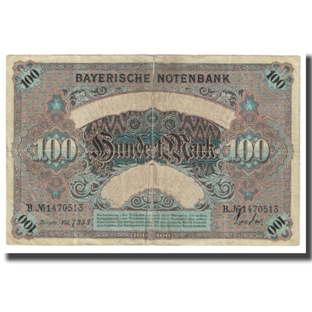 Banconote, Stati tedeschi, 100 Mark, 1900, 1900-01-01, KM:S922, BB