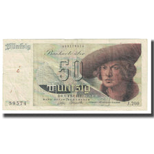 Billete, 50 Deutsche Mark, ALEMANIA - REPÚBLICA FEDERAL, KM:14A, BC