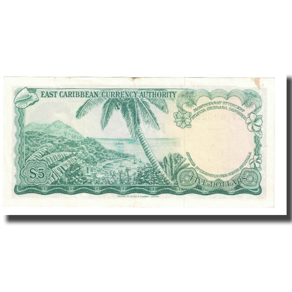 Banknote, East Caribbean States, 5 Dollars, KM:14i, AU(55-58)
