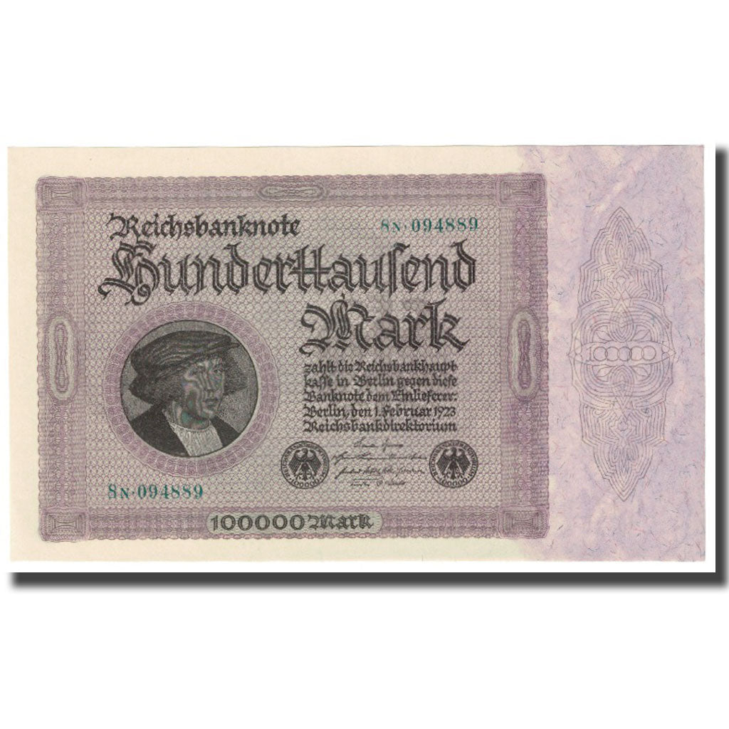 Banknote, Germany, 100,000 Mark, 1923, 1923-02-01, KM:83a, UNC(65-70)