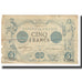 França, 5 Francs, Noir, 1873, 1873-02-28, VG(8-10), Fayette:1.15, KM:60