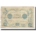 France, 5 Francs, Noir, 1873, 1873-02-28, VG(8-10), Fayette:1.15, KM:60