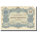 Biljet, Montenegro, 10 Perpera, 1914, 1914-07-25, KM:18, TB